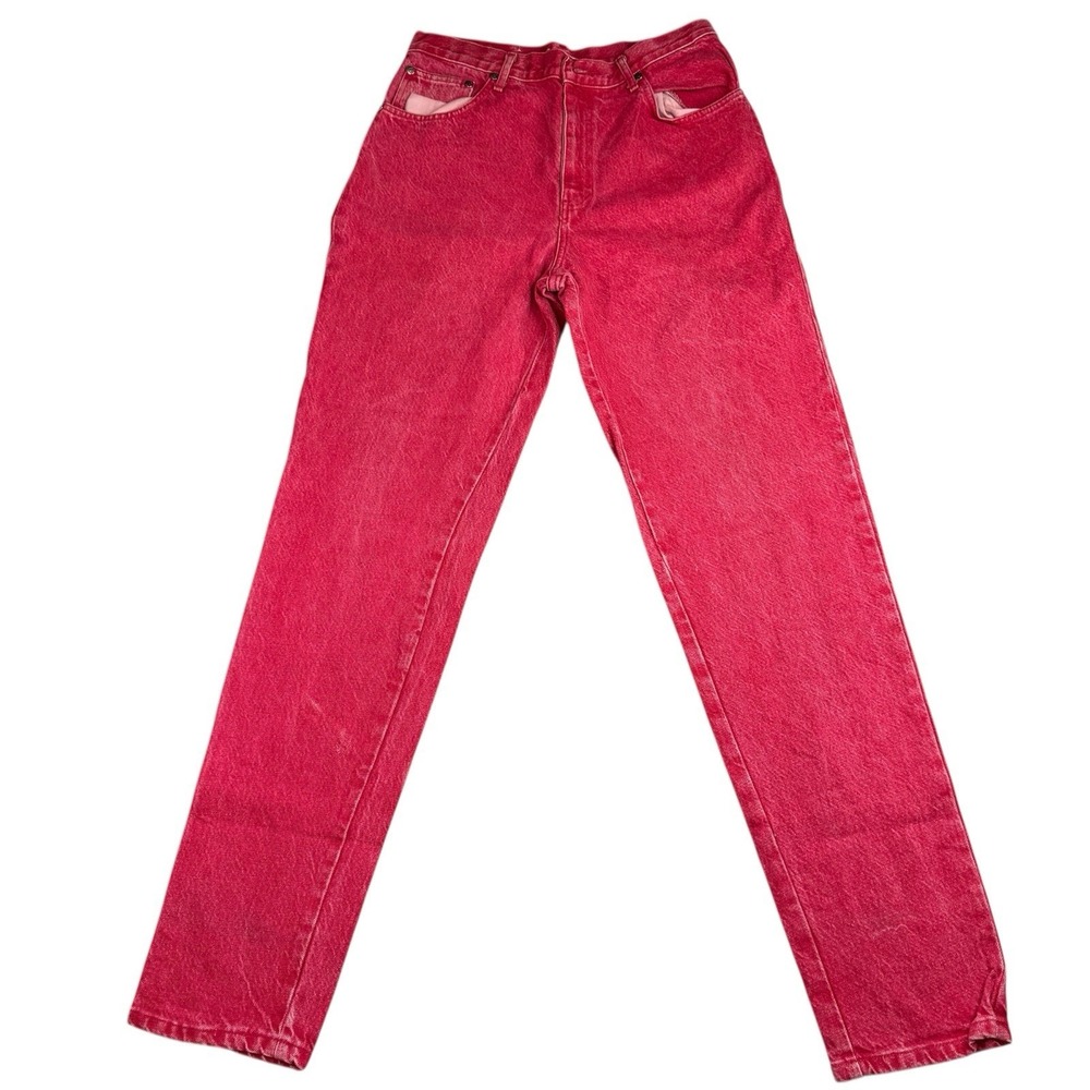 Vintage Cotler Red Jeans Womens XL High‎ Rise Straight Leg Y2K 90s 30x34 (READ)